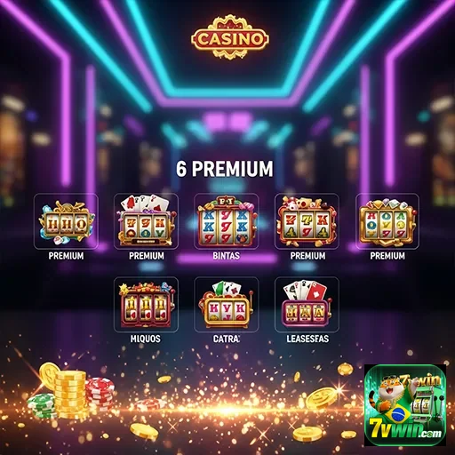 Logo do 7vwin Casino, destacando a experiência premium de jogos online.