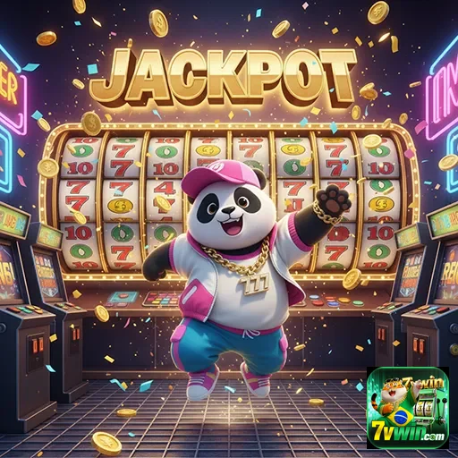Imagem da máquina caça-níqueis Jackpot Panda no site 7vwin.
